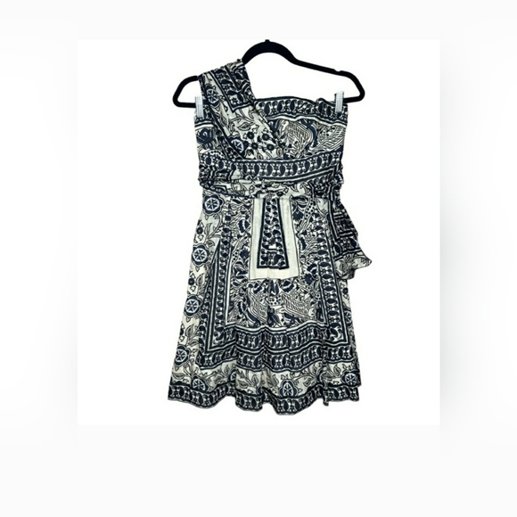 ANNA SUI Shadow Vine Border Print Dress Spring 2007 Runway Show Size 4 - Picture 2 of 6